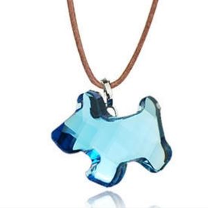 Swarovski Dog Pendant